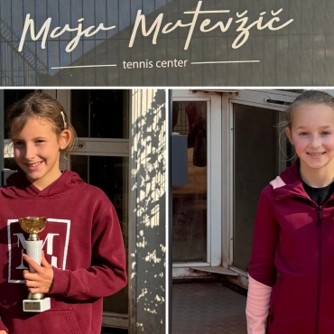 Ajda polfinalistka A, Ava zmagovalka B turnirja U 12, odlično tudi ostale deklice